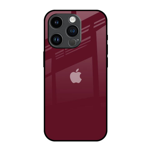 Classic Burgundy iPhone 14 Pro Glass Back Cover Online