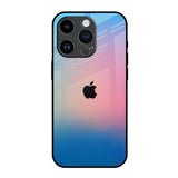 Blue & Pink Ombre iPhone 14 Pro Glass Back Cover Online