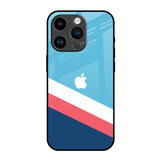Pink & White Stripes iPhone 14 Pro Glass Back Cover Online