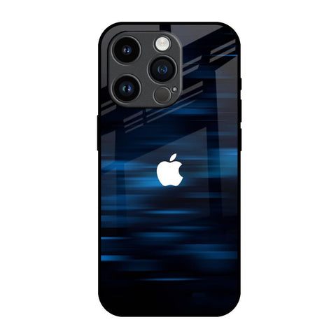 Blue Rough Abstract iPhone 14 Pro Glass Back Cover Online