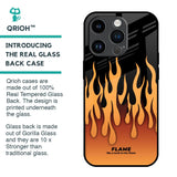 Fire Flame Glass Case for iPhone 14 Pro