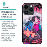 Radha Krishna Art Glass Case for iPhone 14 Pro