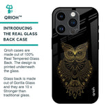 Golden Owl Glass Case for iPhone 14 Pro