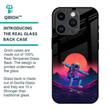 Retro Astronaut Glass Case for iPhone 14 Pro