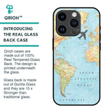 Travel Map Glass Case for iPhone 14 Pro