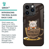 Tea With Kitty Glass Case For iPhone 14 Pro