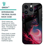 Moon Wolf Glass Case for iPhone 14 Pro