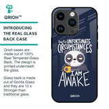 Struggling Panda Glass Case for iPhone 14 Pro