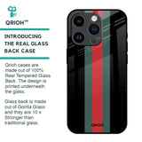 Vertical Stripes Glass Case for iPhone 14 Pro