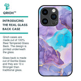 Alcohol ink Marble Glass Case for iPhone 14 Pro