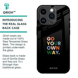 Go Your Own Way Glass Case for iPhone 14 Pro