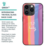 Lucky Abstract Glass Case for iPhone 14 Pro
