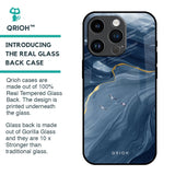 Deep Ocean Marble Glass Case for iPhone 14 Pro