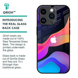 Colorful Fluid Glass Case for iPhone 14 Pro