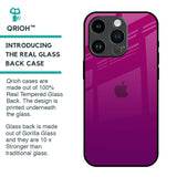 Magenta Gradient Glass Case For iPhone 14 Pro
