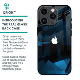 Polygonal Blue Box Glass Case For iPhone 14 Pro