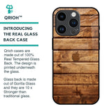 Wooden Planks Glass Case for iPhone 14 Pro