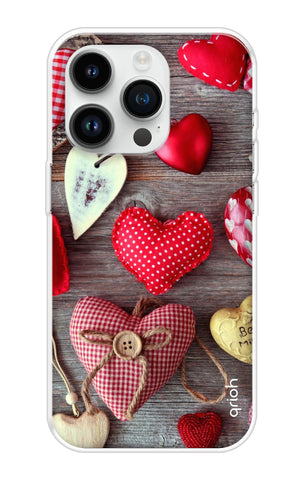 Valentine Hearts iPhone 14 Pro Back Cover