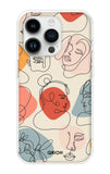 Abstract Faces iPhone 14 Pro Back Cover