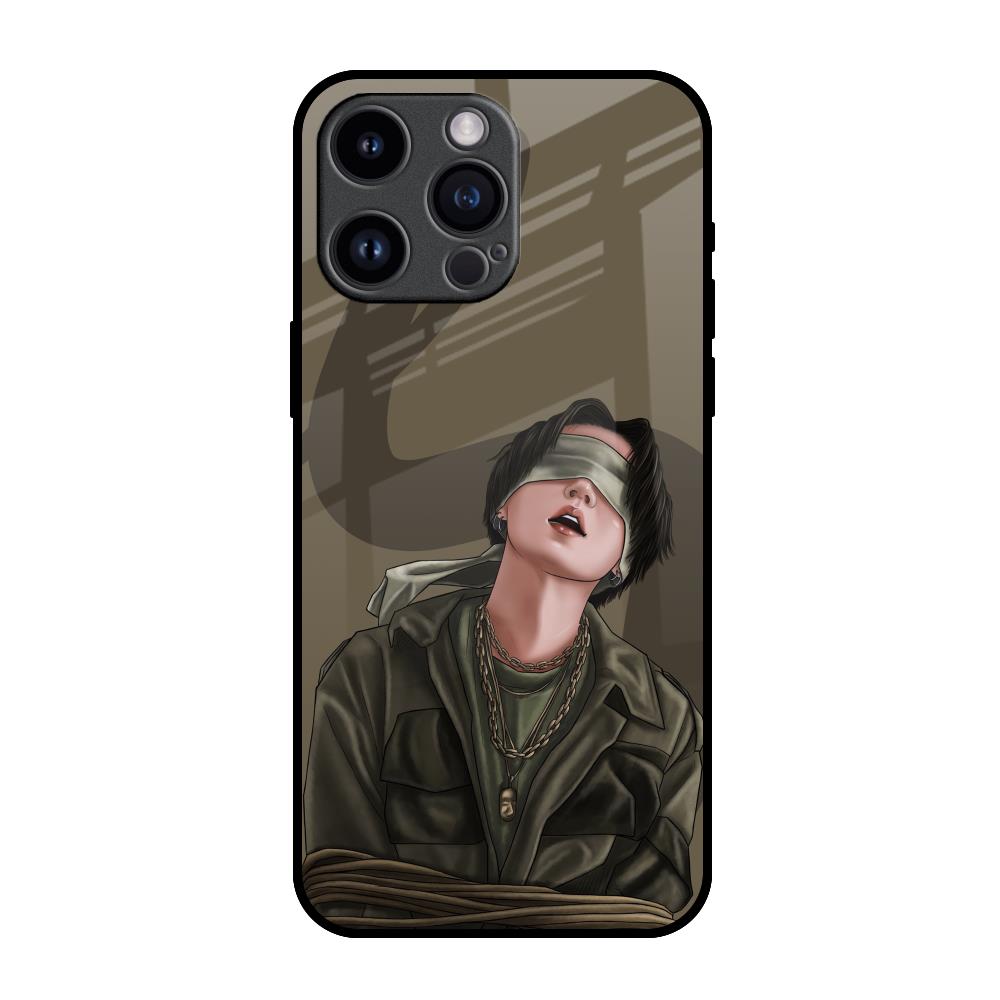 Blind Fold iPhone 14 Pro Max Glass Back Cover Online