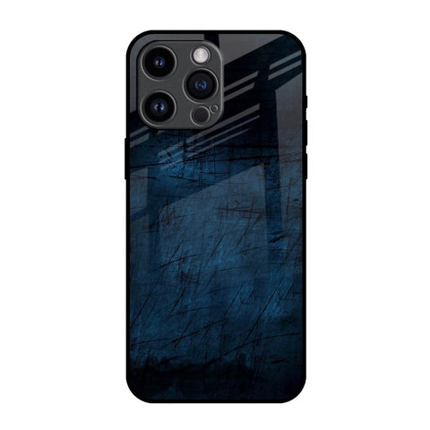 Dark Blue Grunge iPhone 14 Pro Max Glass Back Cover Online