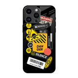 Danger Signs iPhone 14 Pro Max Glass Back Cover Online