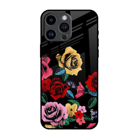Floral Decorative iPhone 14 Pro Max Glass Back Cover Online