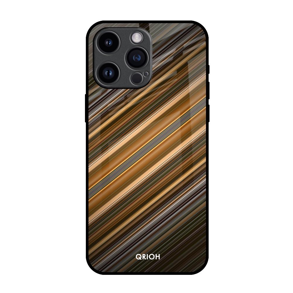 Diagonal Slash Pattern iPhone 14 Pro Max Glass Back Cover Online