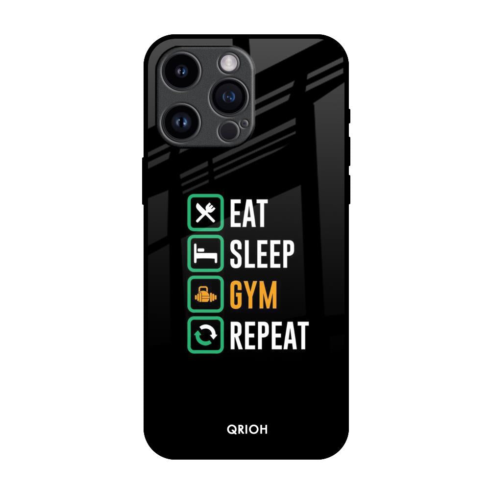 Daily Routine iPhone 14 Pro Max Glass Back Cover Online