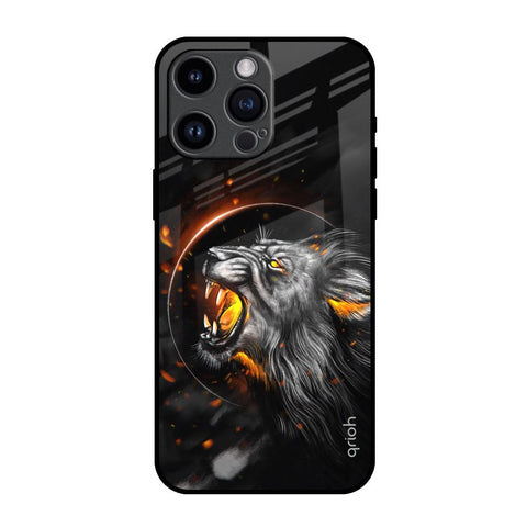 Aggressive Lion iPhone 14 Pro Max Glass Back Cover Online