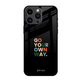 Go Your Own Way iPhone 14 Pro Max Glass Back Cover Online