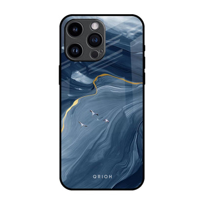 Deep Ocean Marble iPhone 14 Pro Max Glass Back Cover Online