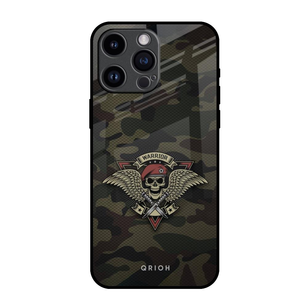 Army Warrior iPhone 14 Pro Max Glass Back Cover Online