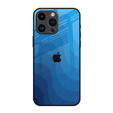 Blue Wave Abstract iPhone 14 Pro Max Glass Back Cover Online