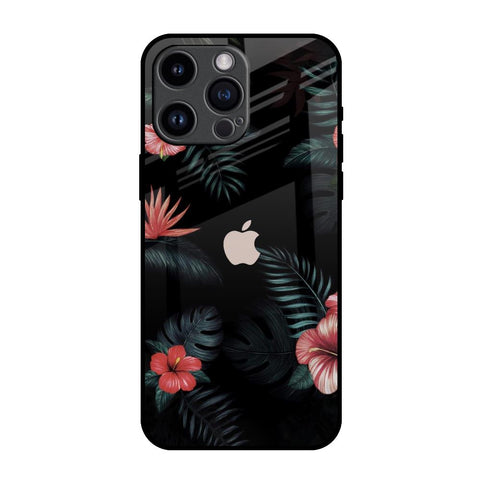 Tropical Art Flower iPhone 14 Pro Max Glass Back Cover Online