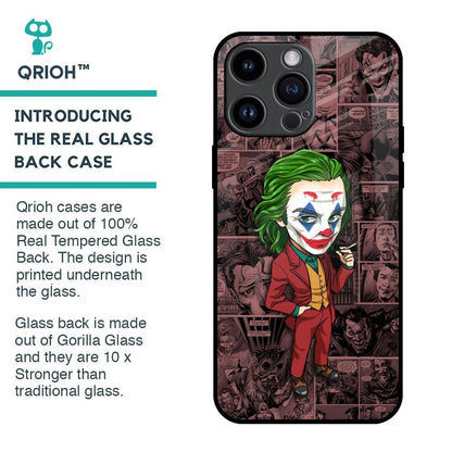 Joker Cartoon Glass Case for iPhone 14 Pro Max