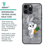 Cute Baby Bunny Glass Case for iPhone 14 Pro Max