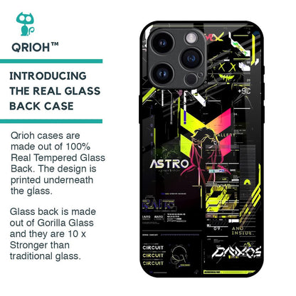 Astro Glitch Glass Case for iPhone 14 Pro Max