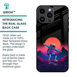 Retro Astronaut Glass Case for iPhone 14 Pro Max