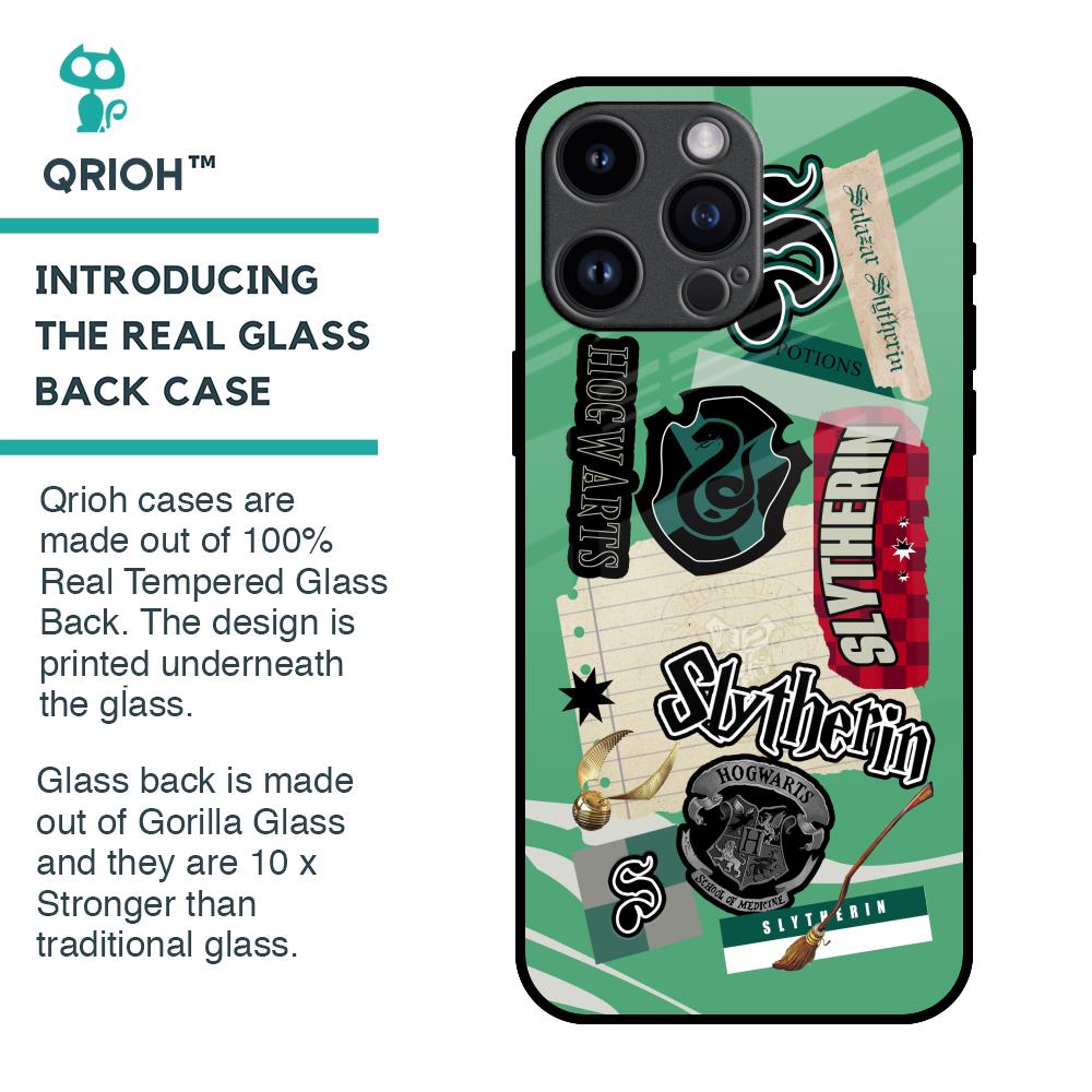Slytherin Glass Case for iPhone 14 Pro Max