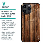 Timber Printed Glass Case for iPhone 14 Pro Max