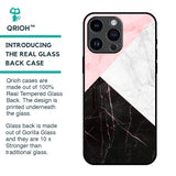 Marble Collage Art Glass Case For iPhone 14 Pro Max
