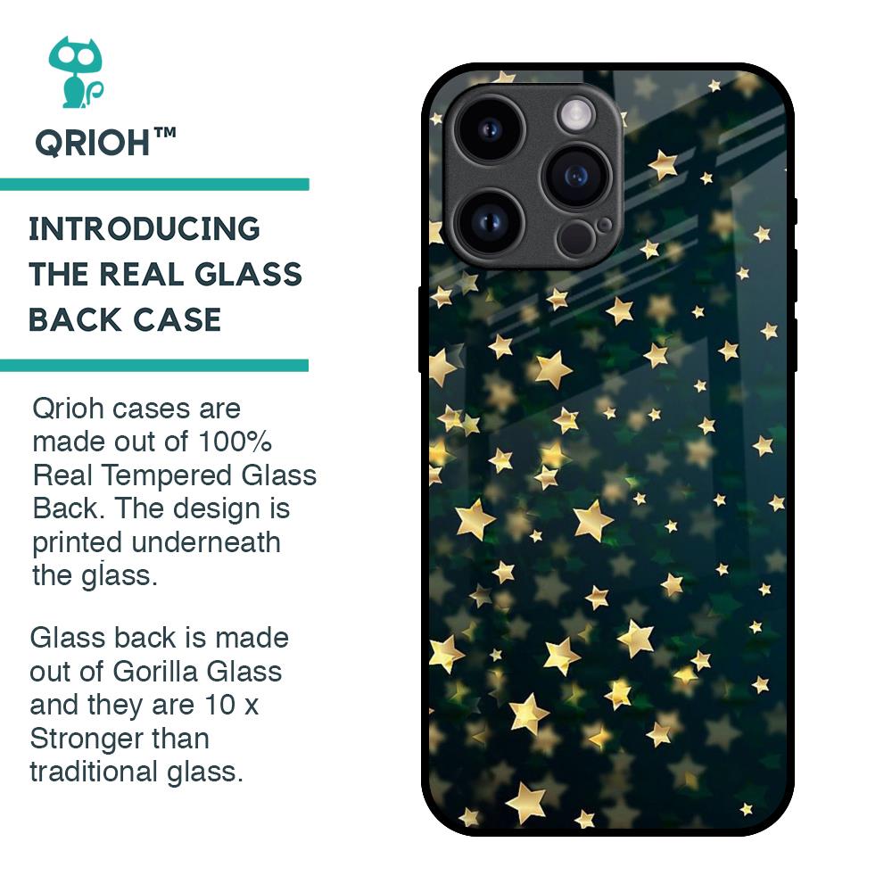 Dazzling Stars Glass Case For iPhone 14 Pro Max