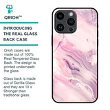 Diamond Pink Gradient Glass Case For iPhone 14 Pro Max