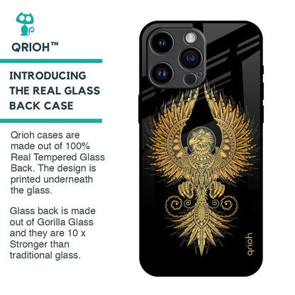 Mythical Phoenix Art Glass Case for iPhone 14 Pro Max