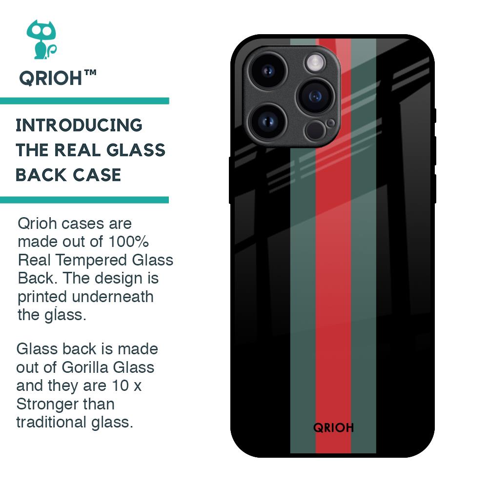 Vertical Stripes Glass Case for iPhone 14 Pro Max