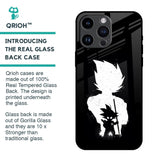 Monochrome Goku Glass Case for iPhone 14 Pro Max