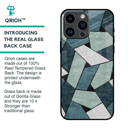 Abstact Tiles Glass Case for iPhone 14 Pro Max