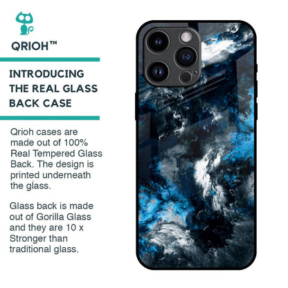 Cloudy Dust Glass Case for iPhone 14 Pro Max