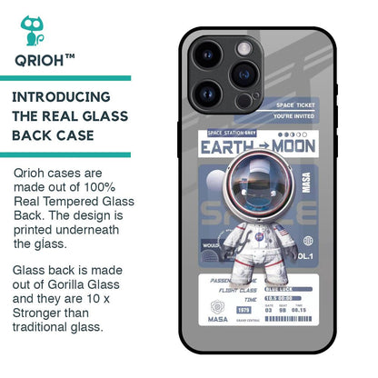 Space Flight Pass Glass Case for iPhone 14 Pro Max